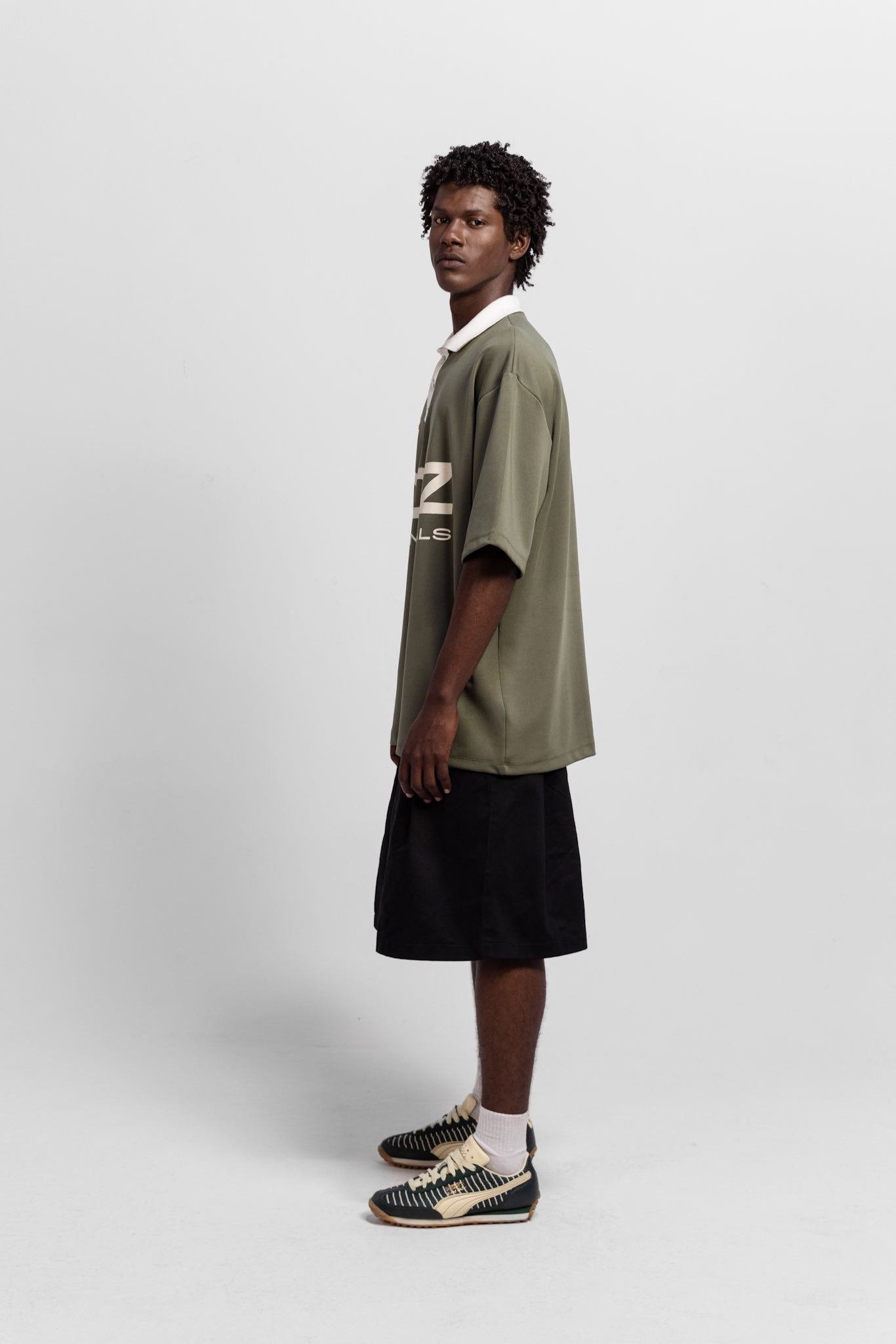 Green and White Brasiliana Shirt