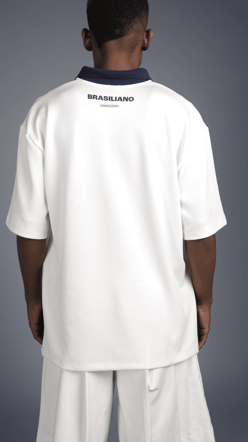 White and Blue Brasiliana Shirt
