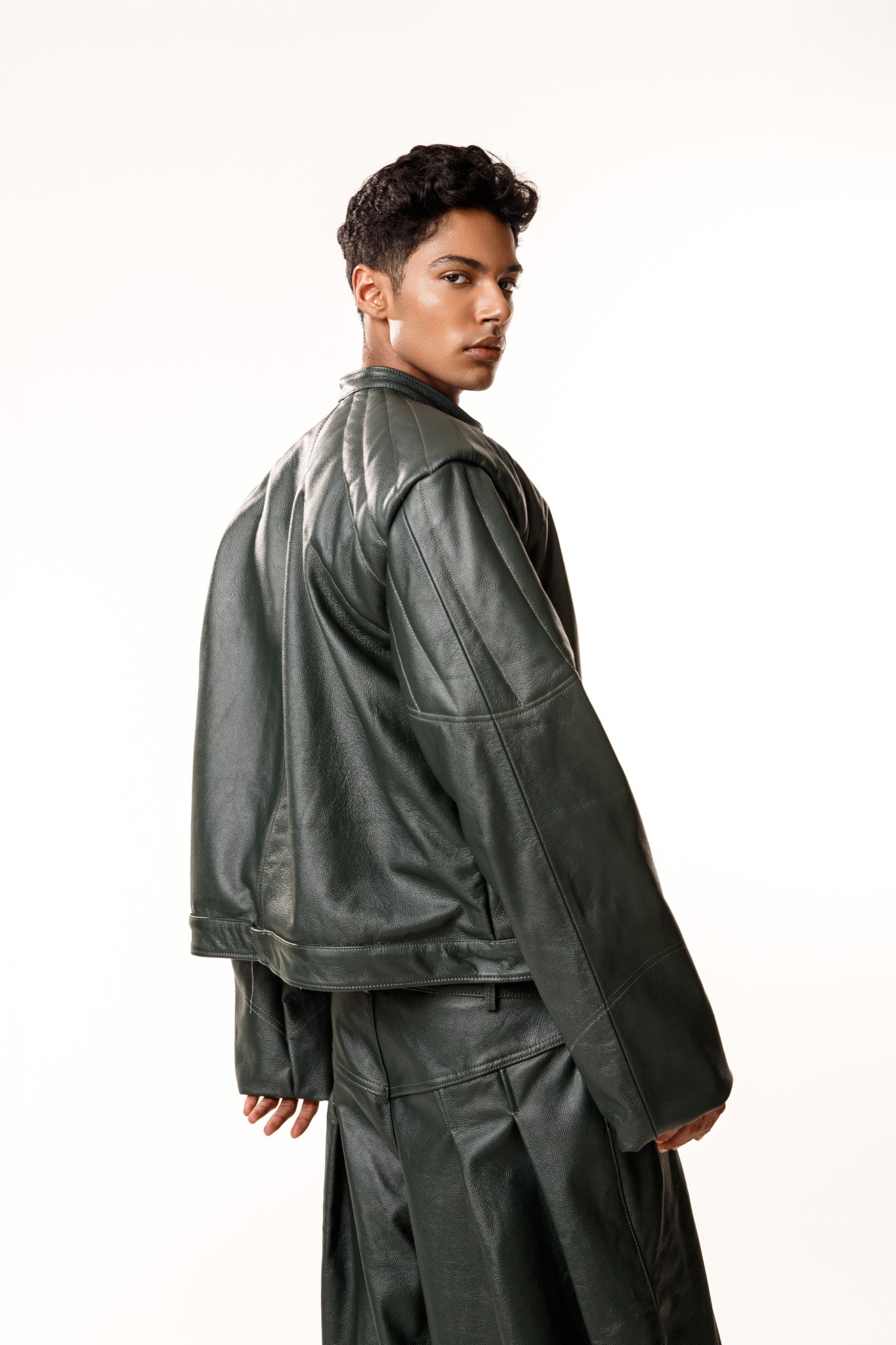 Green Leather Jacket