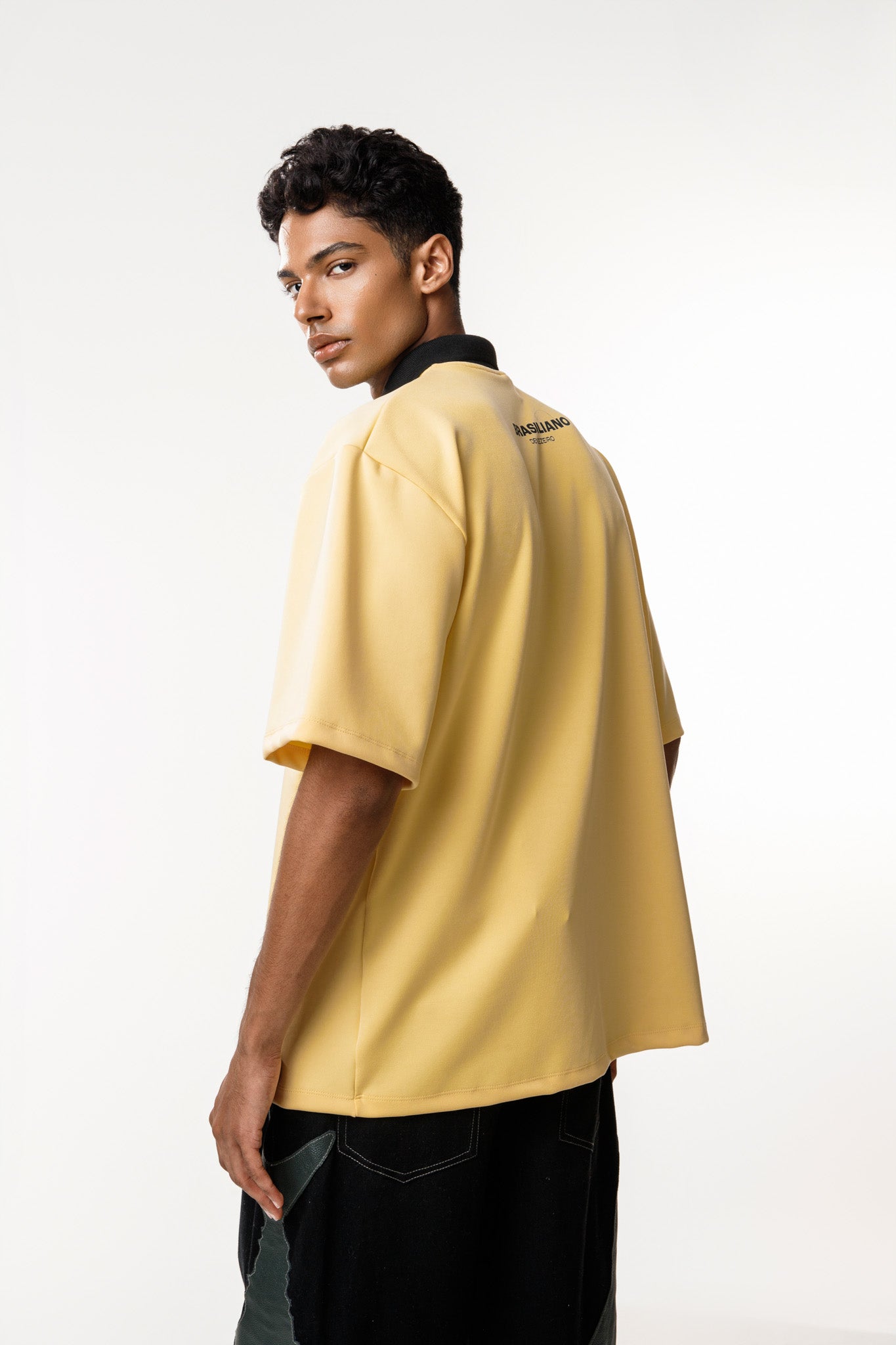 Yellow and Black Brasiliana Shirt