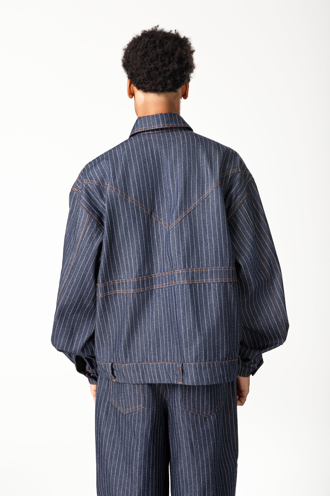 Jaqueta Jeans Risca de Giz