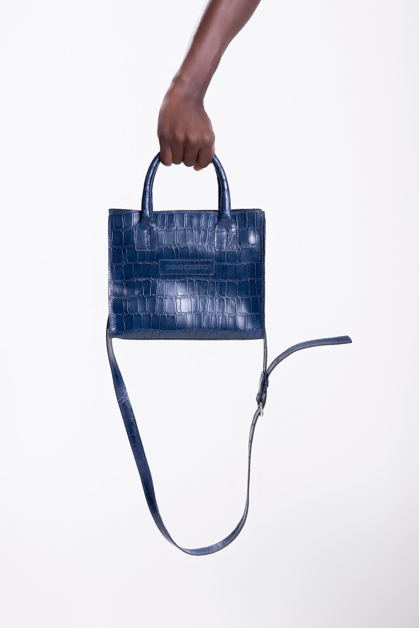 Slice Bag Croco azul