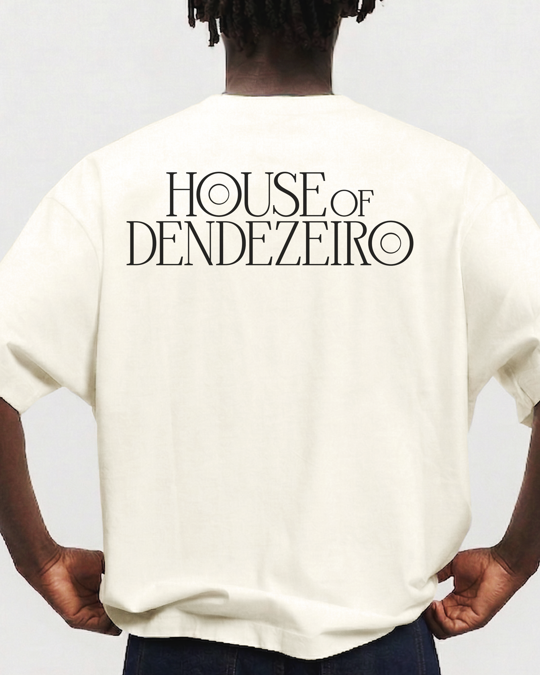 T-shirt House of Dendezeiro - Off-white
