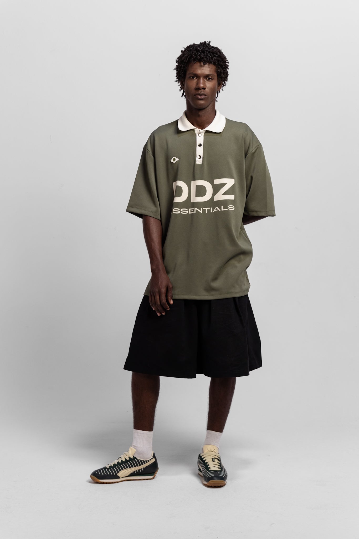 Green and White Brasiliana Shirt