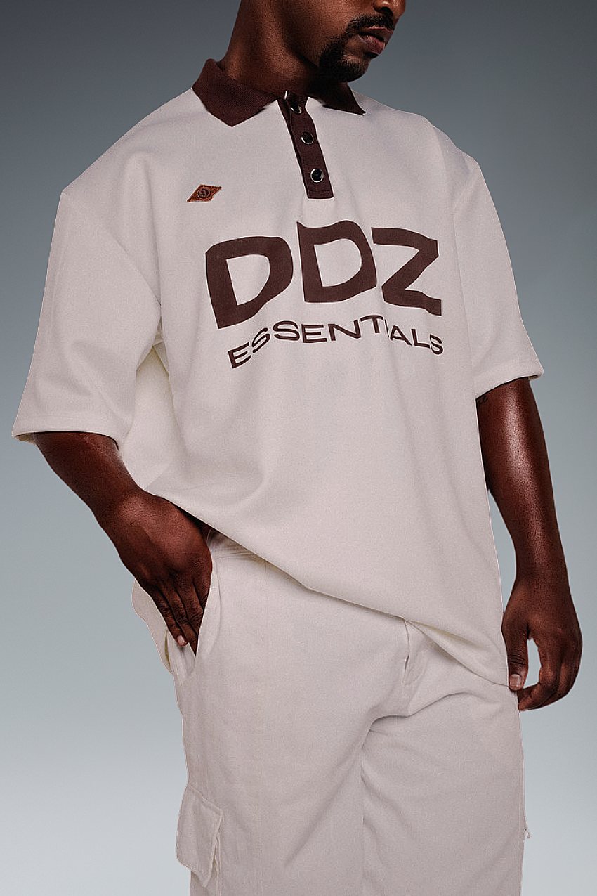 White and Brown Brasiliana Shirt