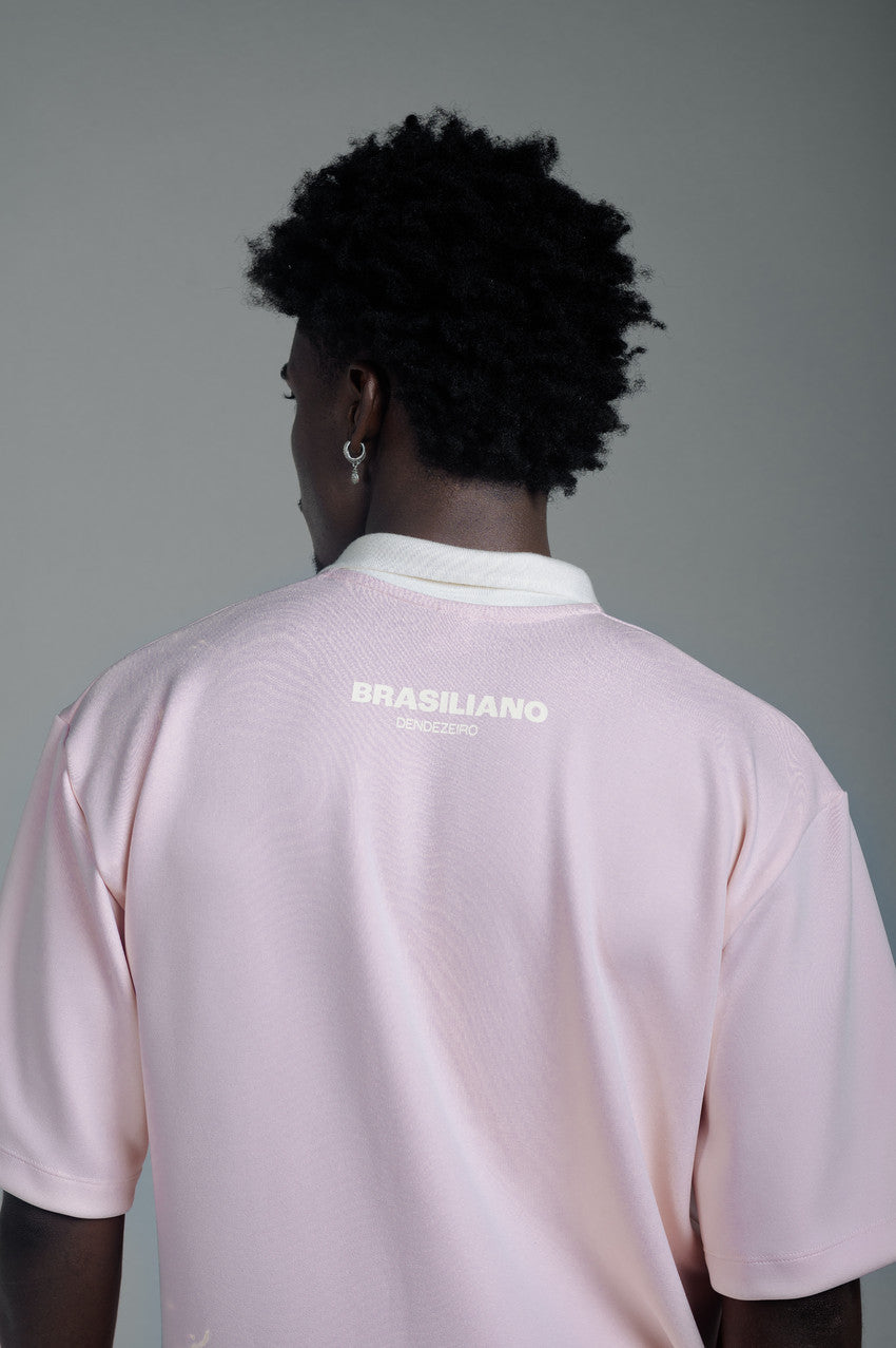 Camisa Brasiliana Rosa