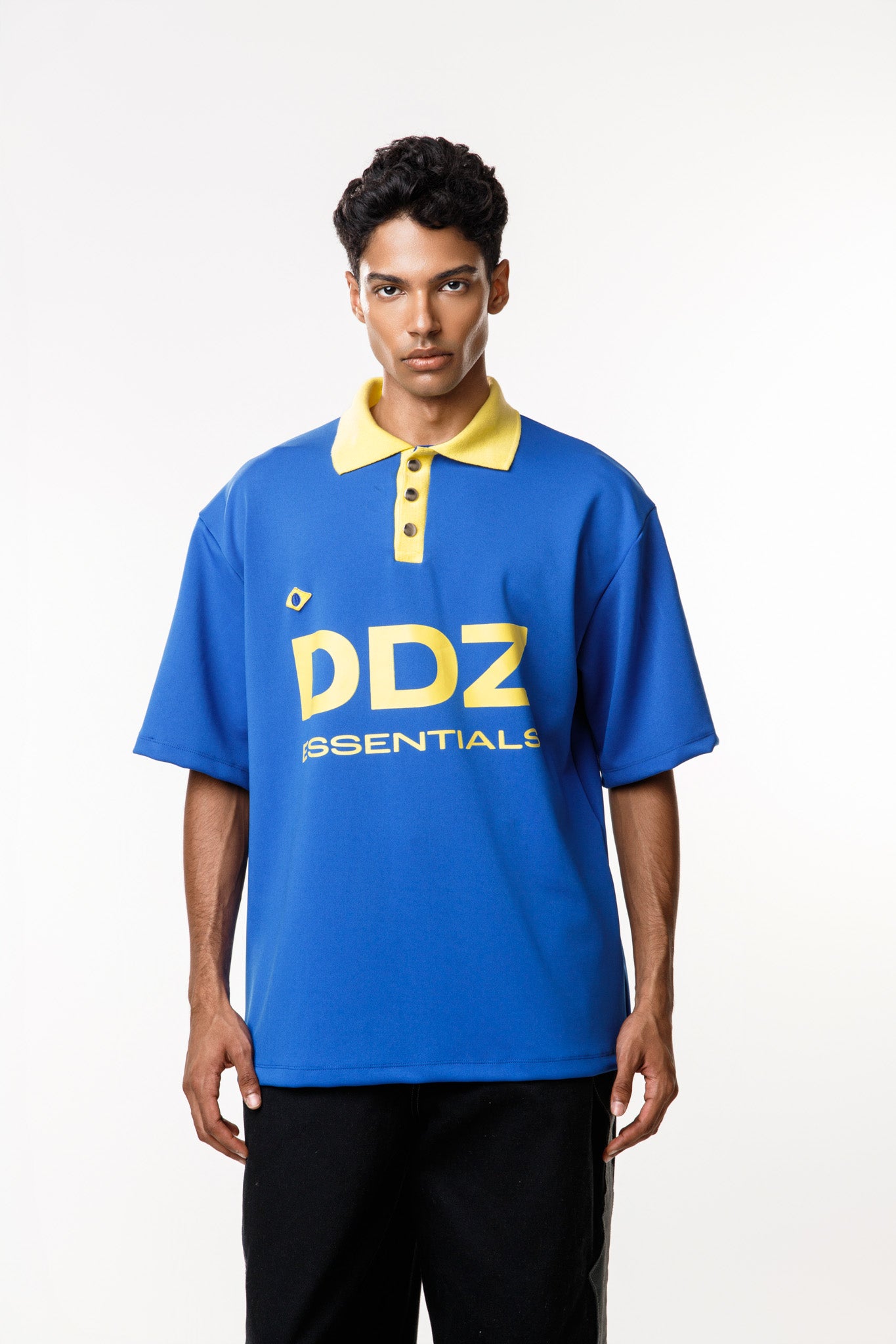 Blue and Yellow Brasiliana Shirt
