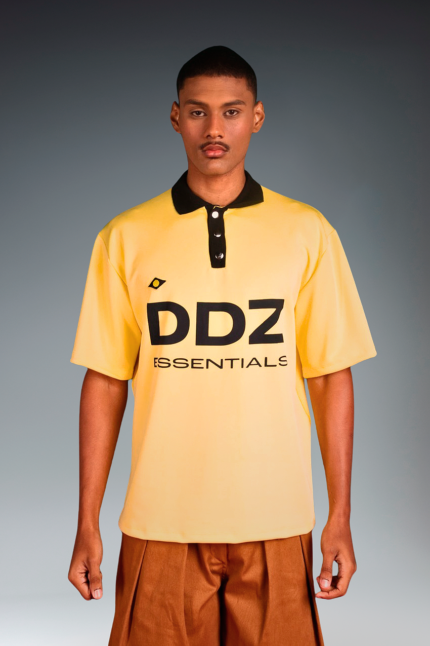 Camisa Brasiliana Amarelo e Preto